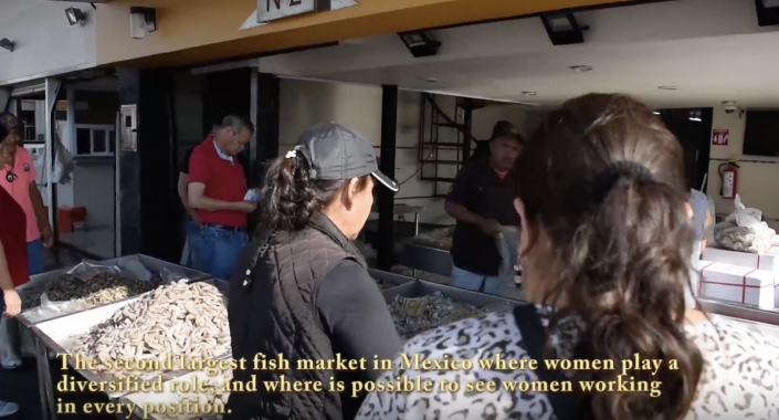 Business Women in a Wholesale Fish Market